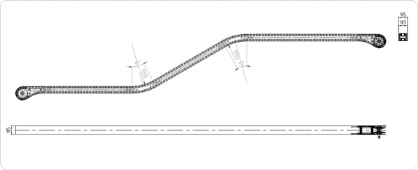 鋁型材滾珠鏈板輸送機(jī) 鋁型材滾珠鏈板輸送機(jī)